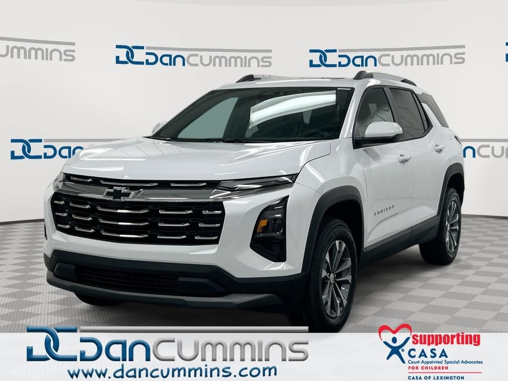 2027 Chevrolet Equinox FWD LT in Summit White — front three-quarter view