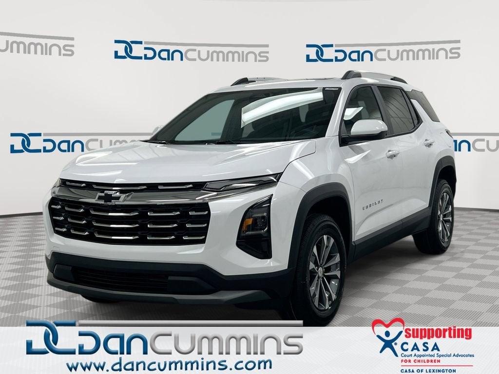 2027 Chevrolet Equinox FWD LT in Summit White — front three-quarter view