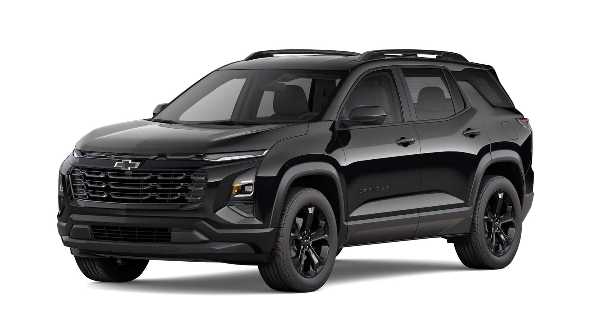 2027 Chevrolet Equinox FWD LT in Mosaic Black Metallic — front three-quarter view
