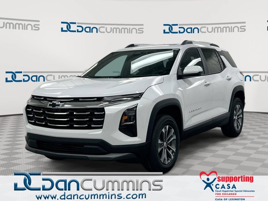 2027 Chevrolet Equinox FWD LT in Summit White — front three-quarter view