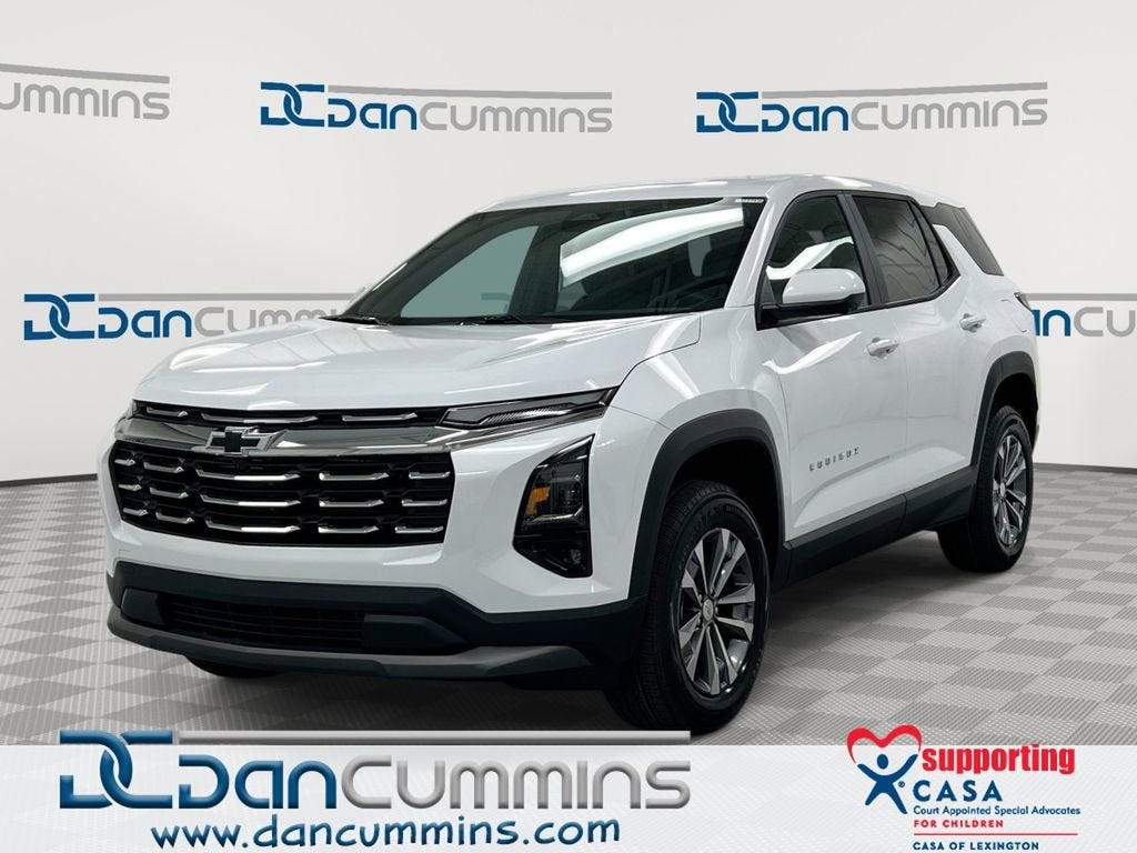 2026 Chevrolet Equinox LT in Summit White — front three-quarter view
