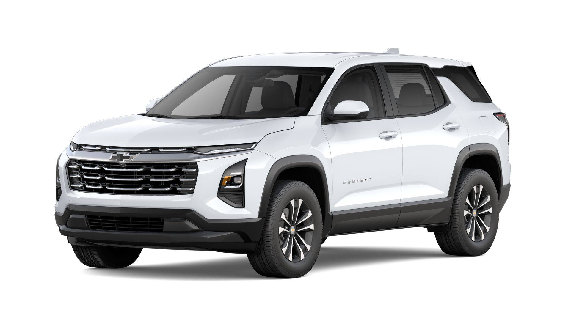 2027 Chevrolet Equinox LT in Summit White — front three-quarter view