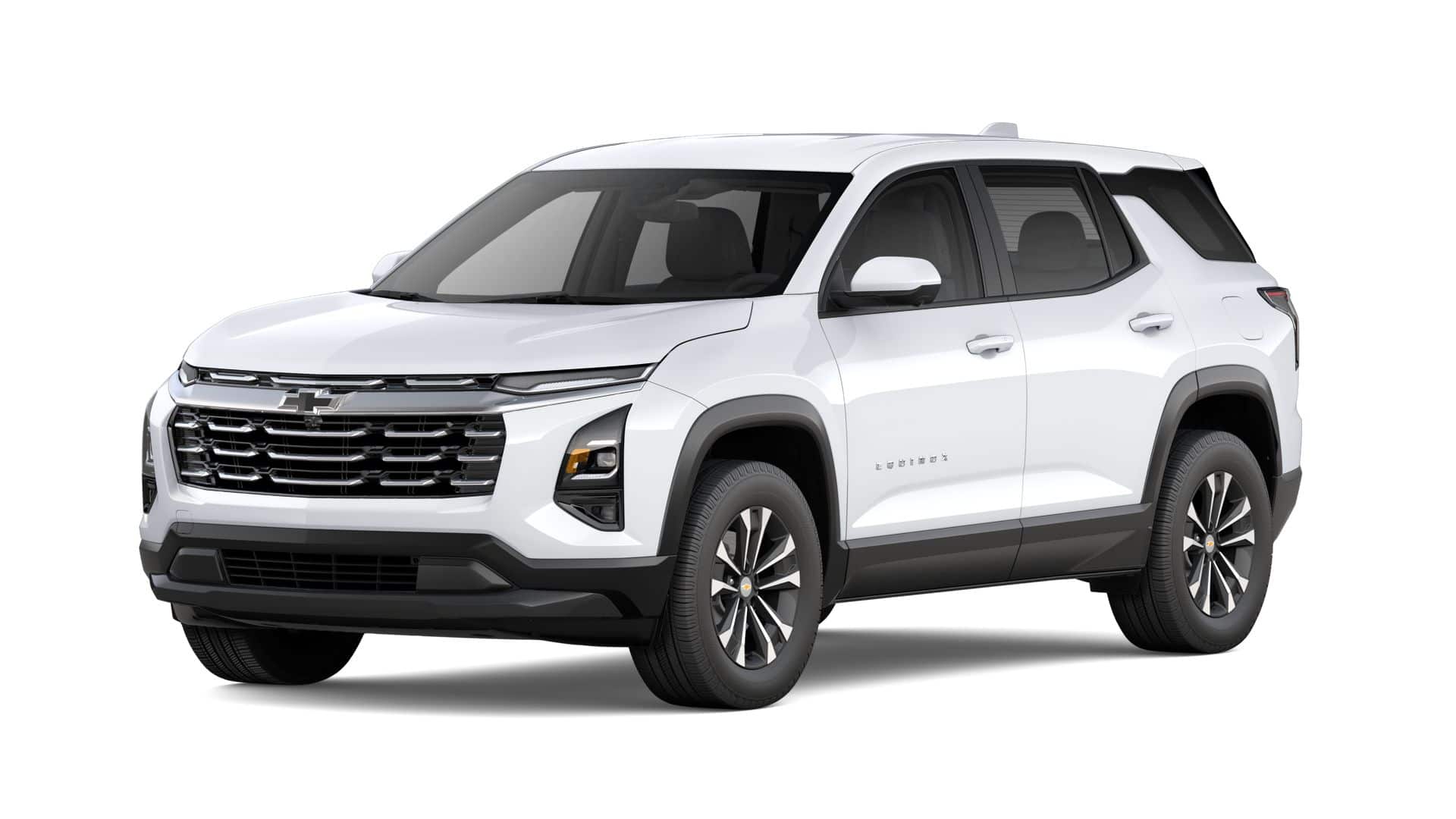 2027 Chevrolet Equinox LT in Summit White — front three-quarter view