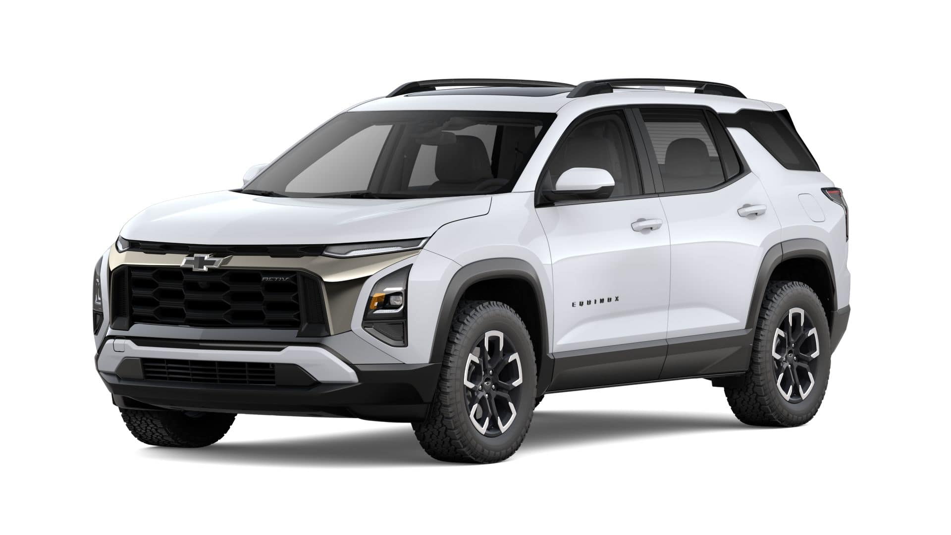 2027 Chevrolet Equinox AWD ACTIV in Polar White Tricoat — front three-quarter view