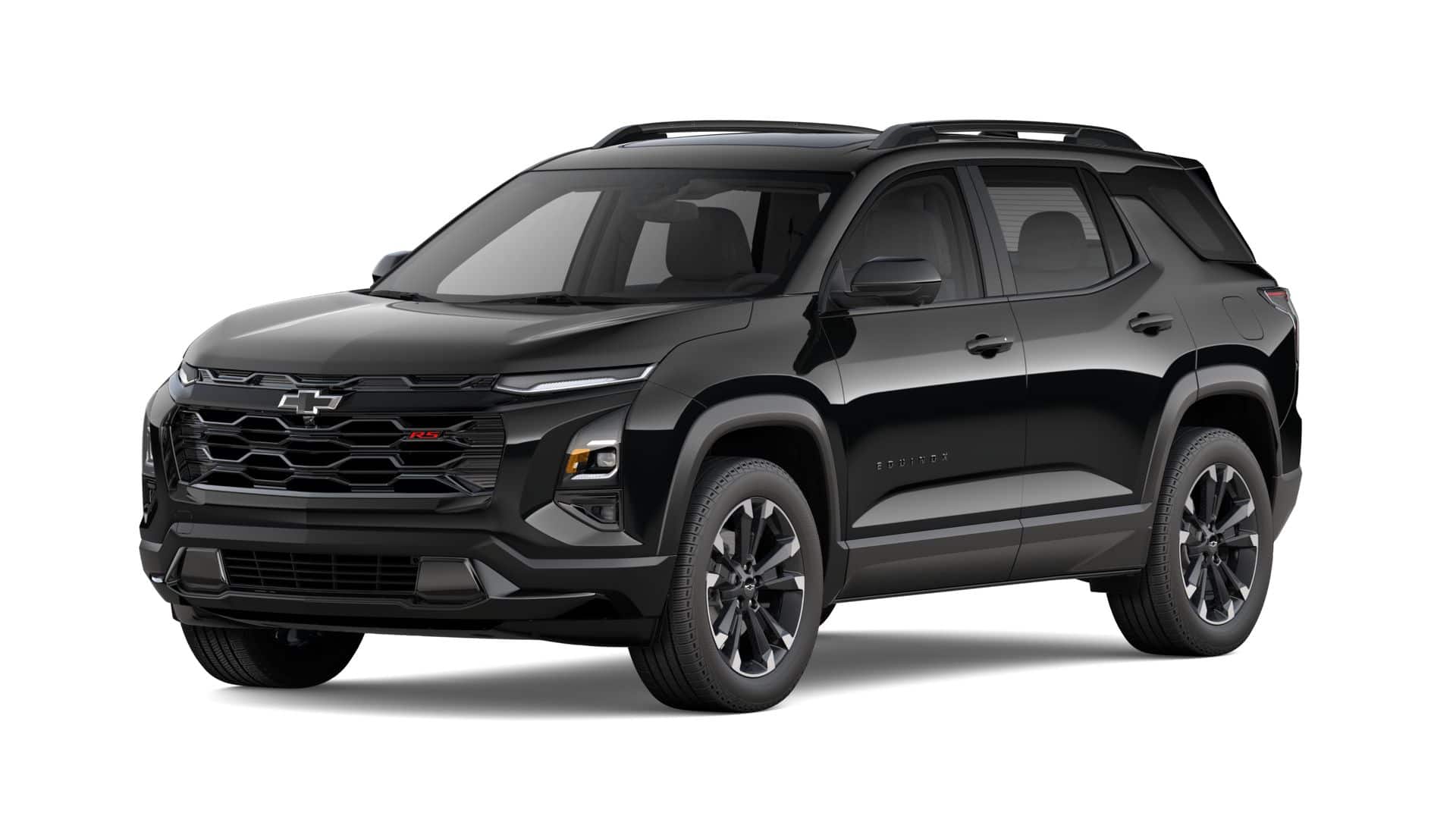 2027 Chevrolet Equinox AWD RS in Mosaic Black Metallic — front three-quarter view
