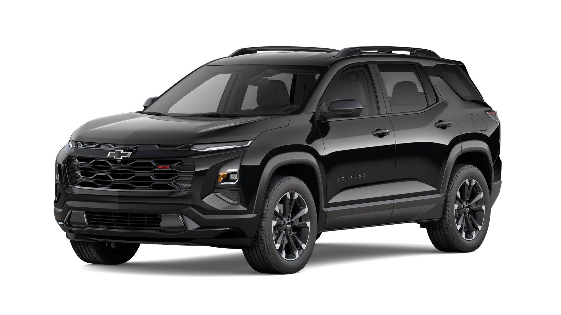 2027 Chevrolet Equinox RS in Mosaic Black Metallic — front three-quarter view