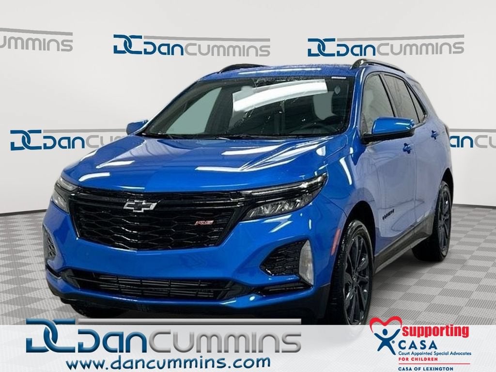 2024 Chevrolet Equinox RS in Riptide Blue Metallic — front three-quarter view