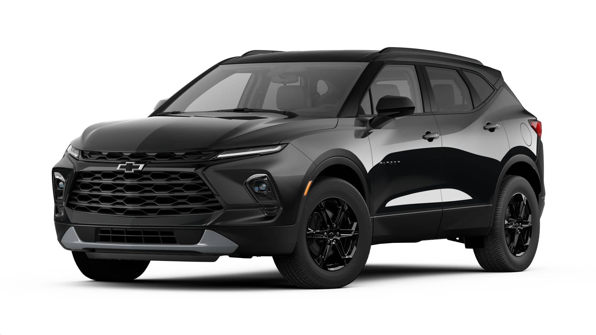 2026 Chevrolet Blazer 2LT in Black — front three-quarter view