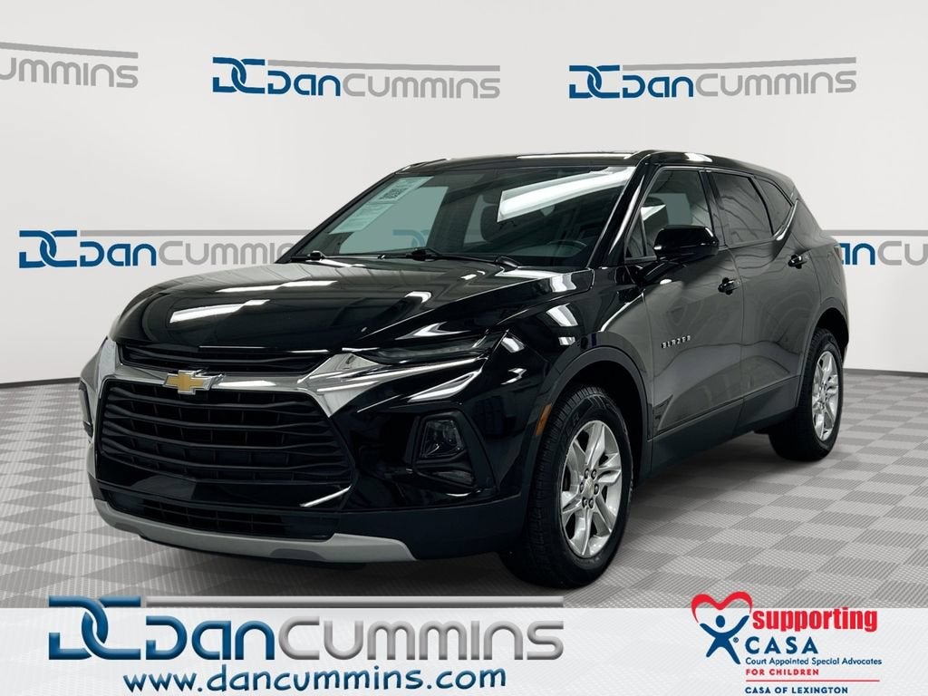 2020 Chevrolet Blazer LT in Black — front three-quarter view