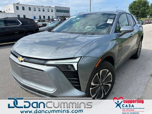 2024 Chevrolet Blazer EV LT in Sterling Gray Metallic — front three-quarter view