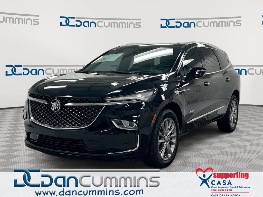 2023 Buick Enclave Avenir in Ebony Twilight Metallic — front three-quarter view