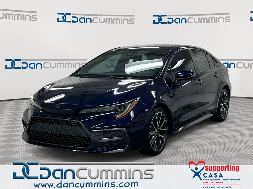 2022 Toyota Corolla SE in Blue — front three-quarter view