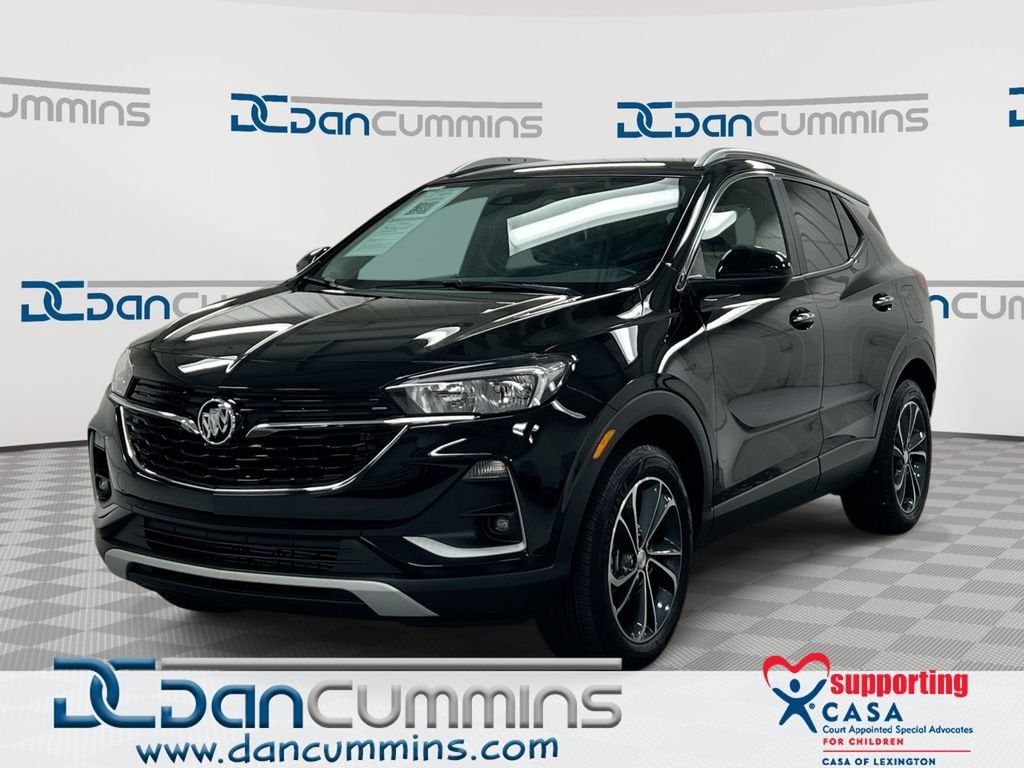 2023 Buick Encore GX Select in Ebony Twilight Metallic — front three-quarter view