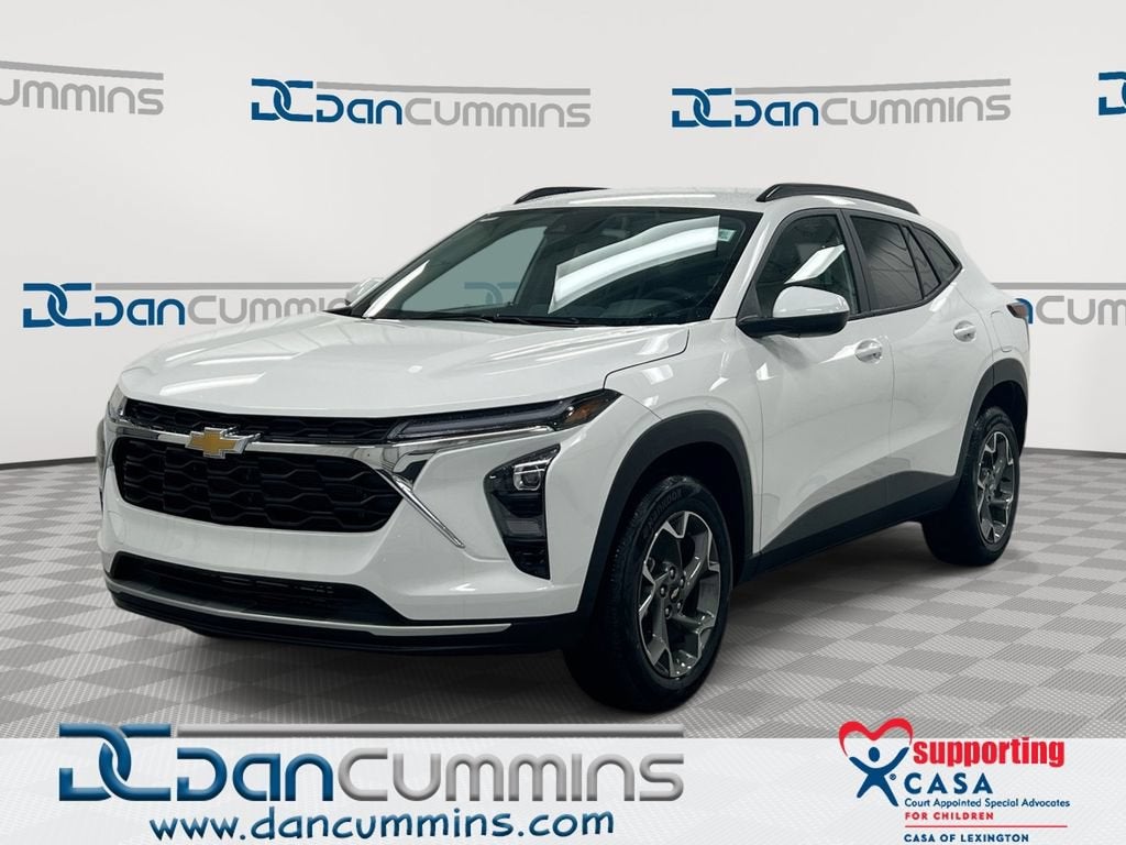 2026 Chevrolet Trax LT in Summit White — front three-quarter view