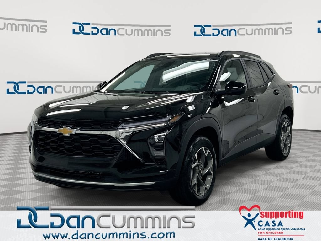 2026 Chevrolet Trax LT in Mosaic Black Metallic — front three-quarter view
