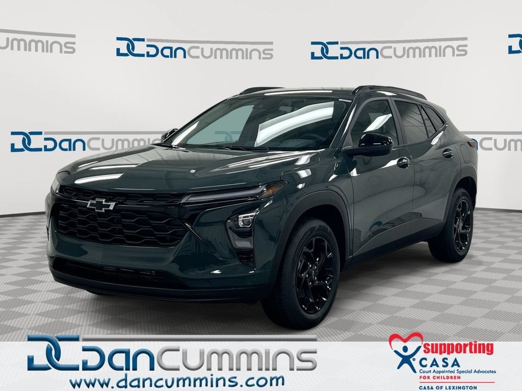 2026 Chevrolet Trax LT in Cypress Gray — front three-quarter view