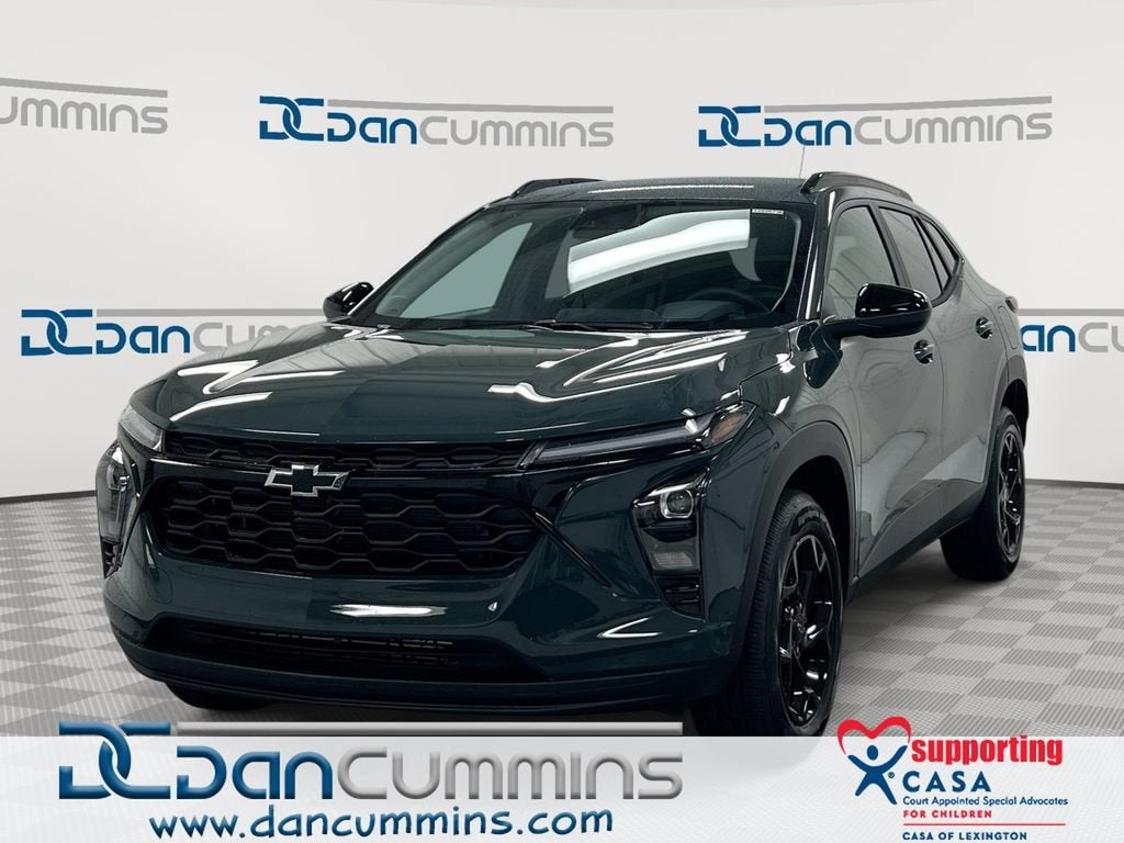 2026 Chevrolet Trax LT in Cypress Gray — front three-quarter view