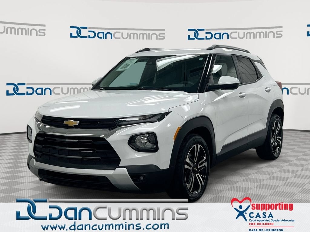 2023 Chevrolet Trailblazer LT in Summit White — front three-quarter view