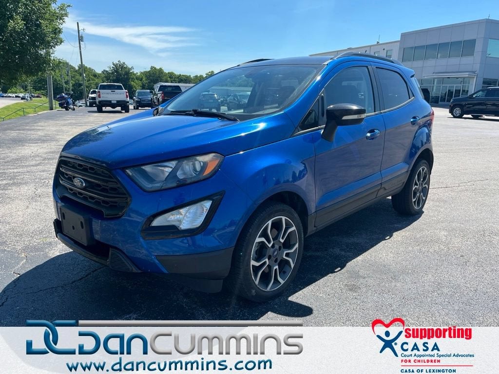 2019 Ford EcoSport SES in Blue — front three-quarter view