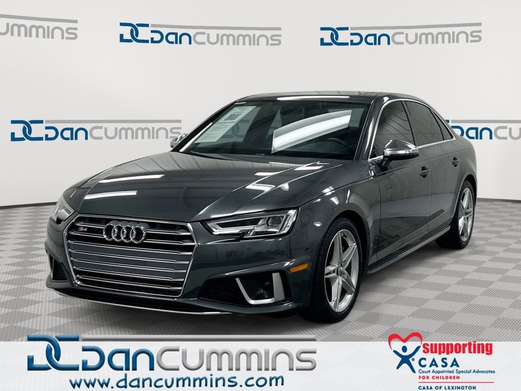 2019 Audi S4 Premium in Gray — front three-quarter view