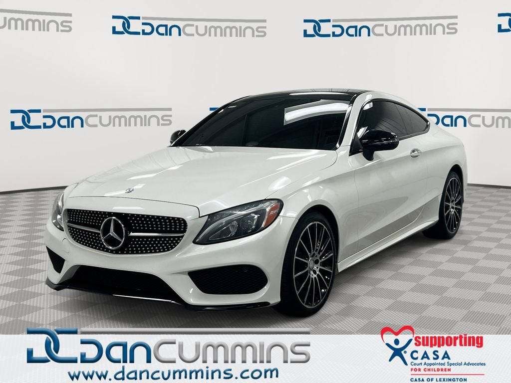 2017 Mercedes-Benz C-Class C 300 in White — front three-quarter view