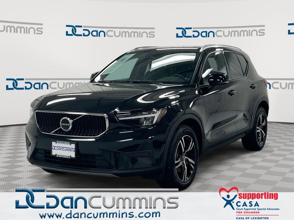 2023 Volvo XC40 Core in Black — front three-quarter view