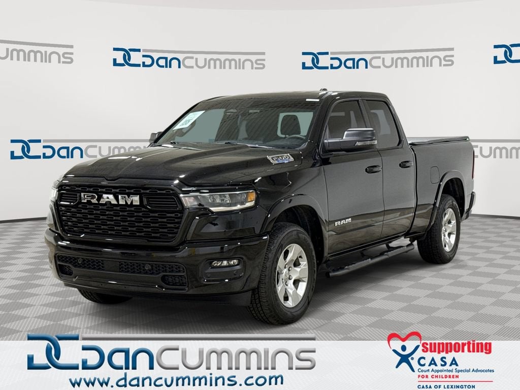 2025 RAM 1500 Big Horn in Black — front three-quarter view