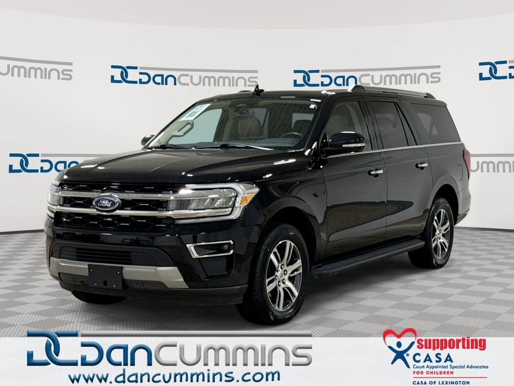 2024 Ford Expedition Max Limited in Black — front three-quarter view