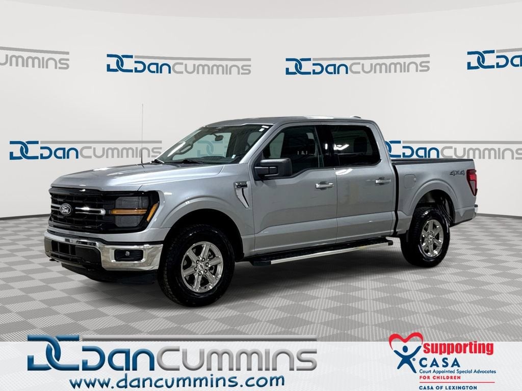 2025 Ford F-150 XLT in Silver — front three-quarter view