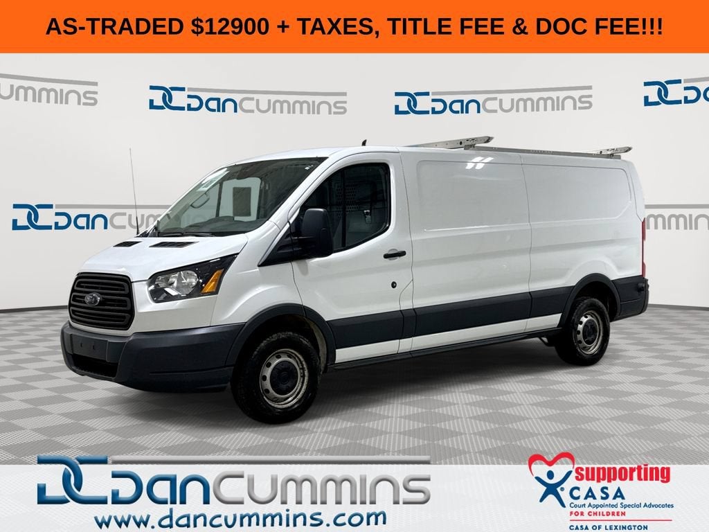 2017 Ford Transit Van T-250 148" Low Rf 9000 GVWR Sliding RH Dr in White — front three-quarter view