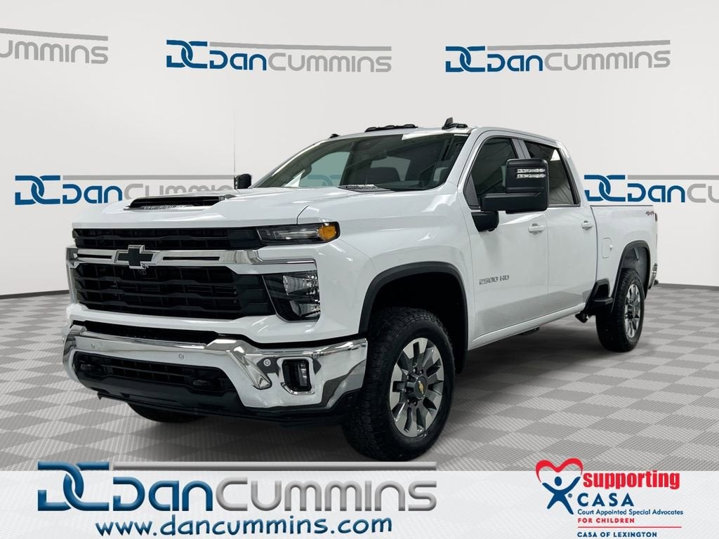 2026 Chevrolet Silverado 2500 HD LT in Summit White — front three-quarter view