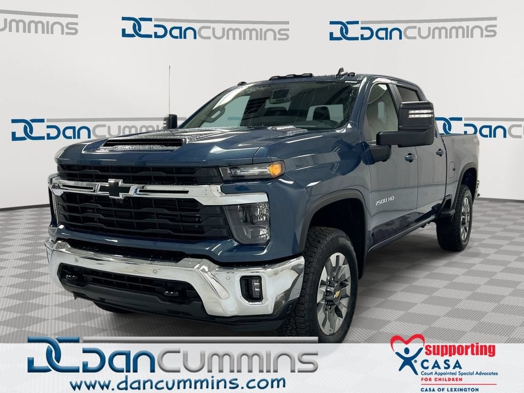 2026 Chevrolet Silverado 2500 HD LT in Lakeshore Blue Metallic — front three-quarter view