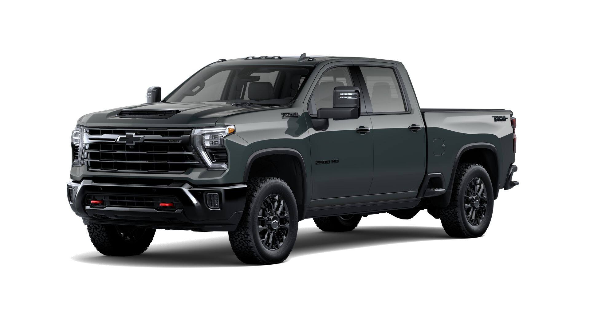 2026 Chevrolet Silverado 2500 HD LTZ in Cypress Gray — front three-quarter view