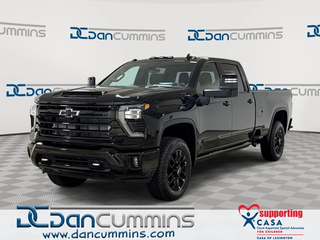 2026 Chevrolet Silverado 3500 HD High Country in Black — front three-quarter view