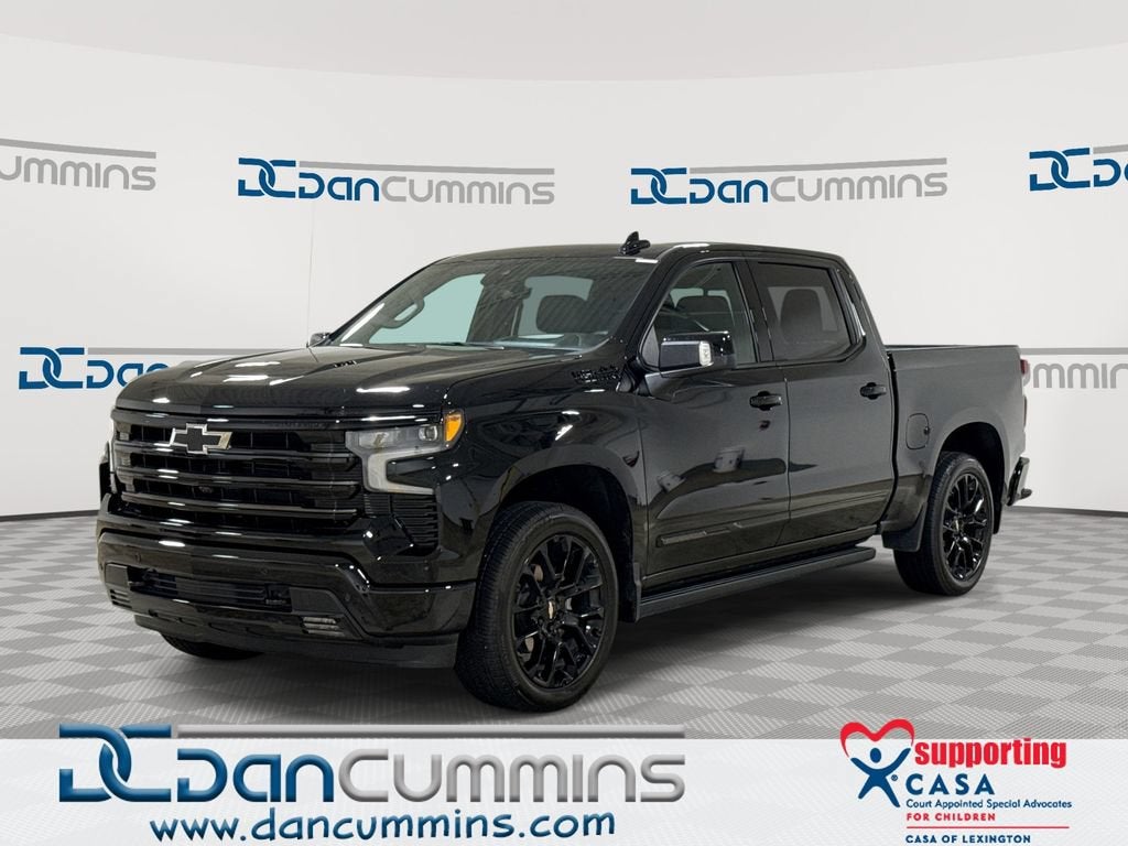 2026 Chevrolet Silverado 1500 High Country in Black — front three-quarter view