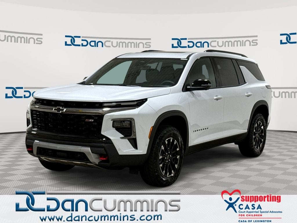 2026 Chevrolet Traverse Z71 in Polar White Tricoat — front three-quarter view