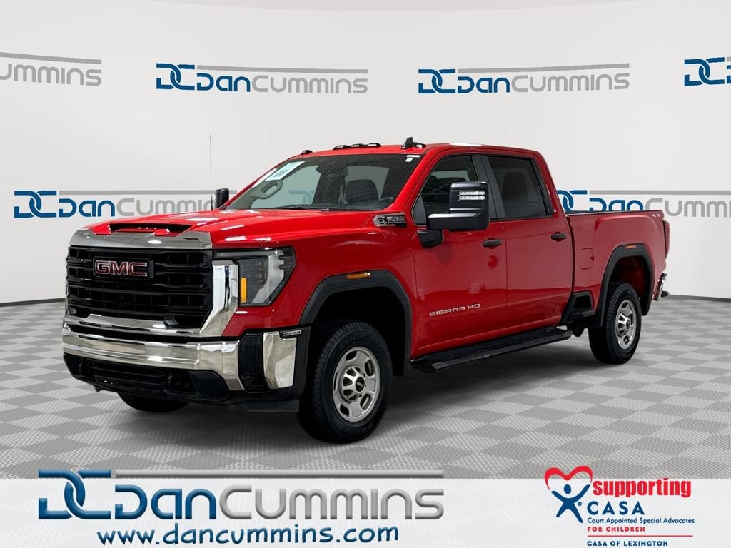 2024 GMC Sierra 2500 HD Pro in Cardinal Red — front three-quarter view
