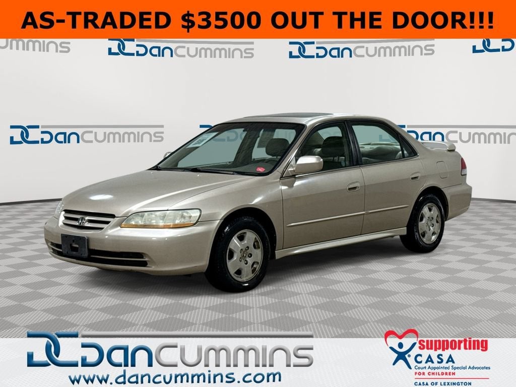 2001 Honda Accord Sdn EX w/Leather in Tan — front three-quarter view