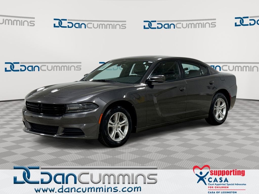 2021 Dodge Charger SXT in Gray — front three-quarter view