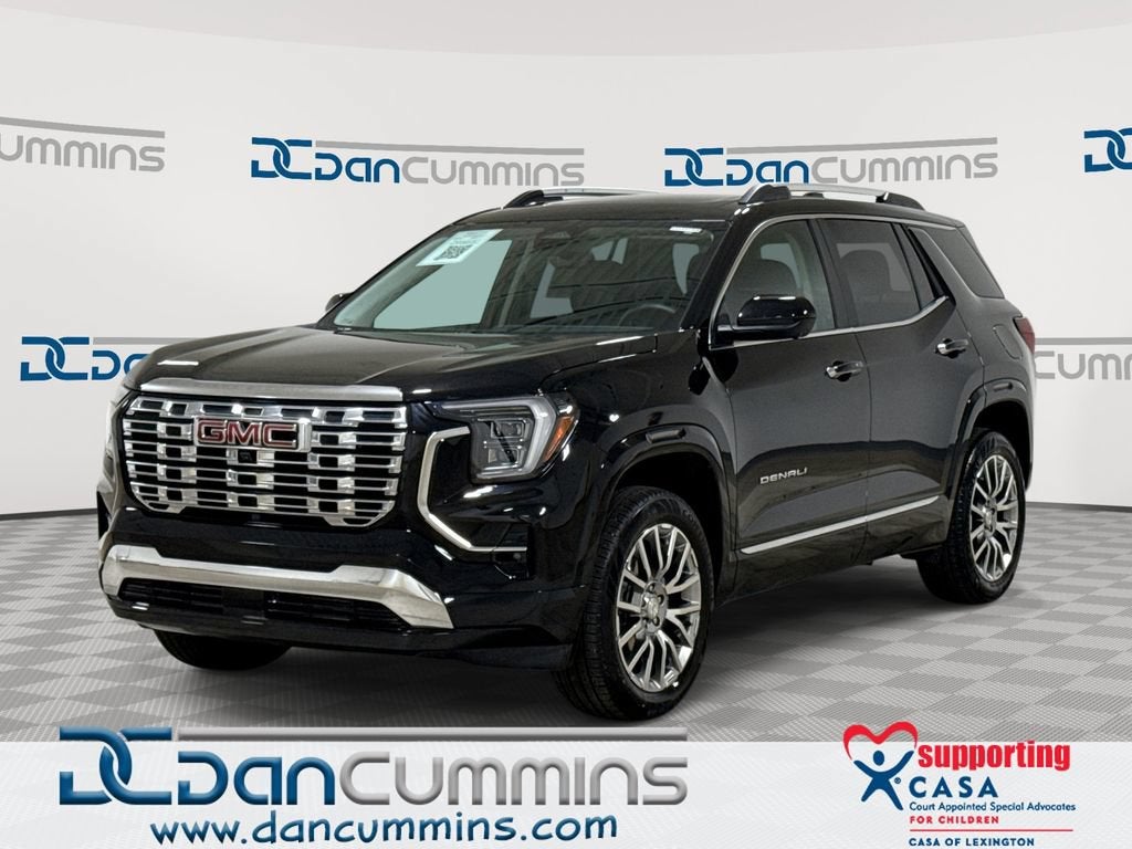 2026 GMC Terrain Denali in Ebony Twilight Metallic — front three-quarter view