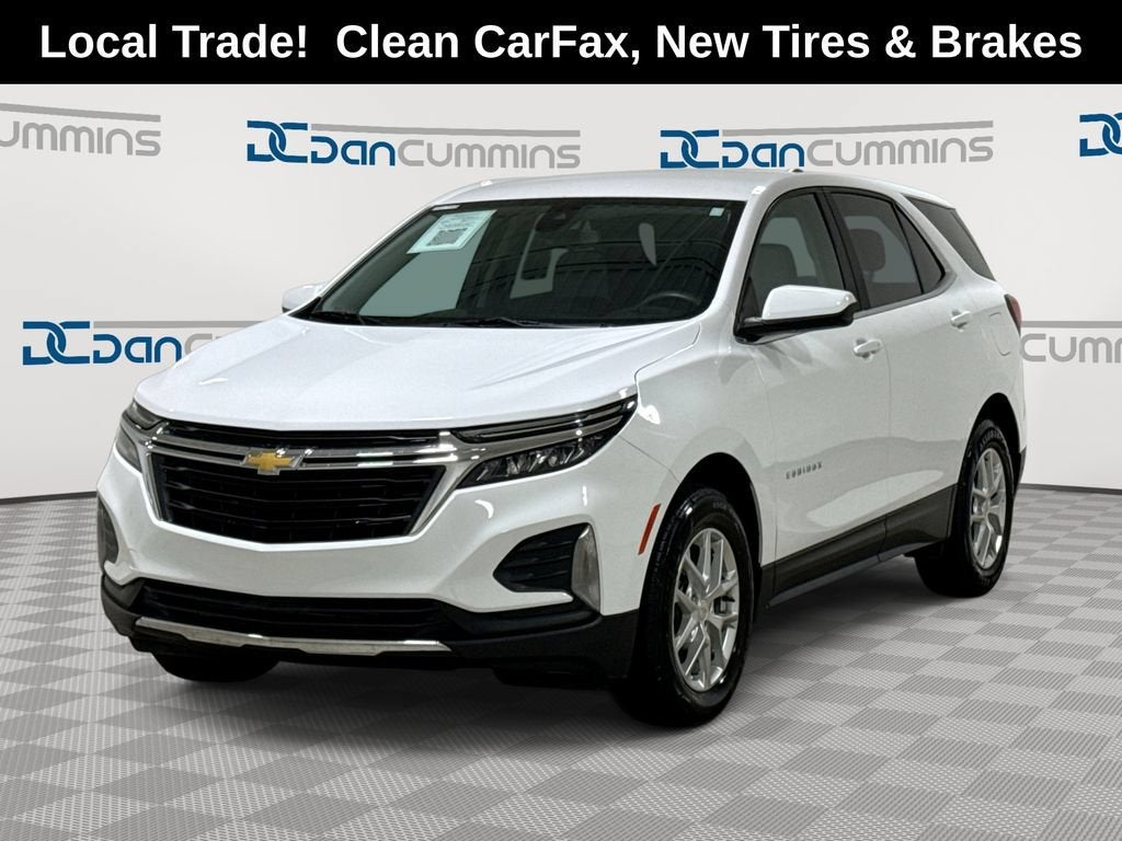 2022 Chevrolet Equinox LT in Summit White — front three-quarter view