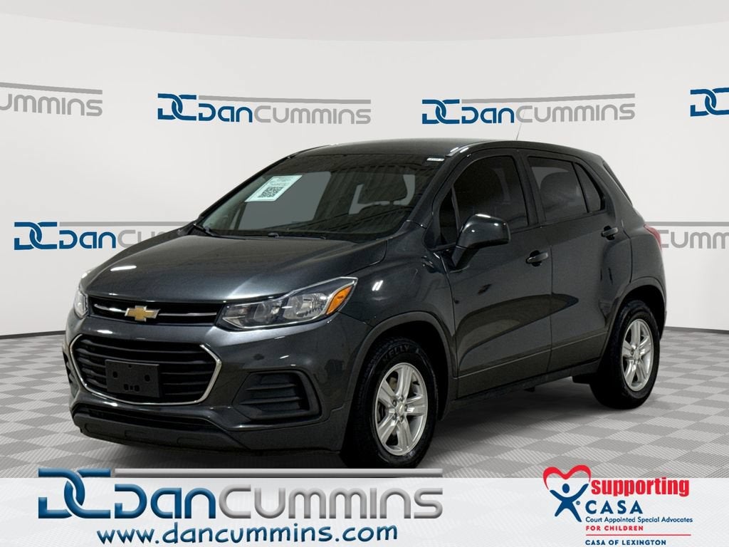 2019 Chevrolet Trax LS in Nightfall Gray Metallic — front three-quarter view