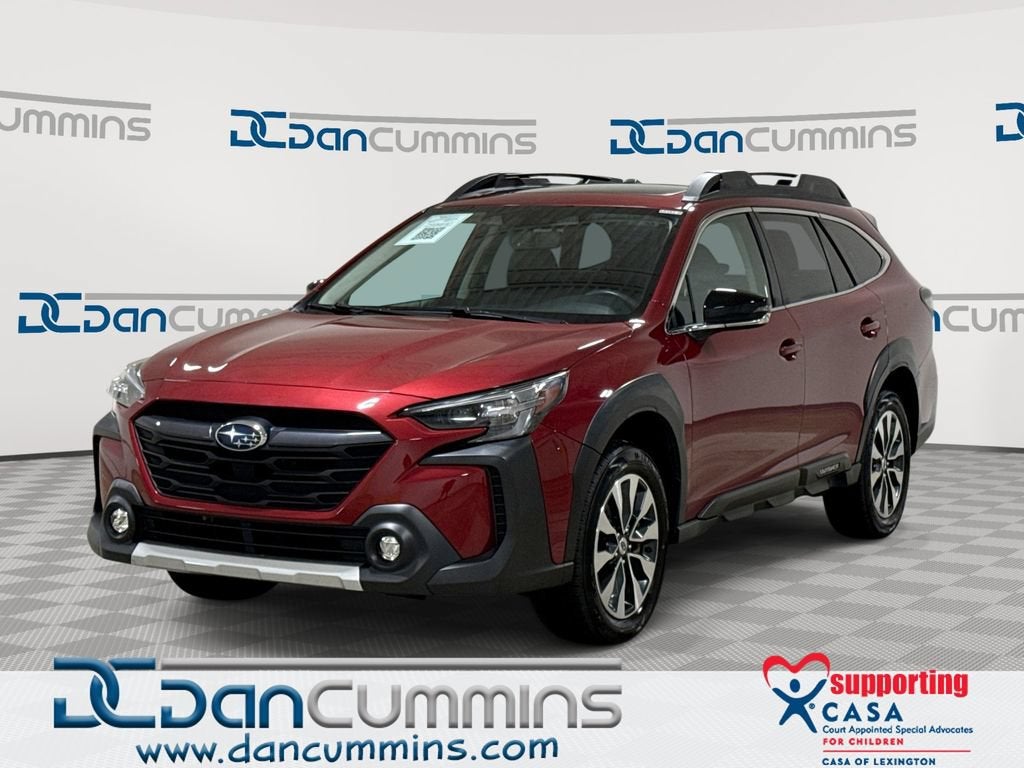 2024 Subaru Outback Limited in Red — front three-quarter view