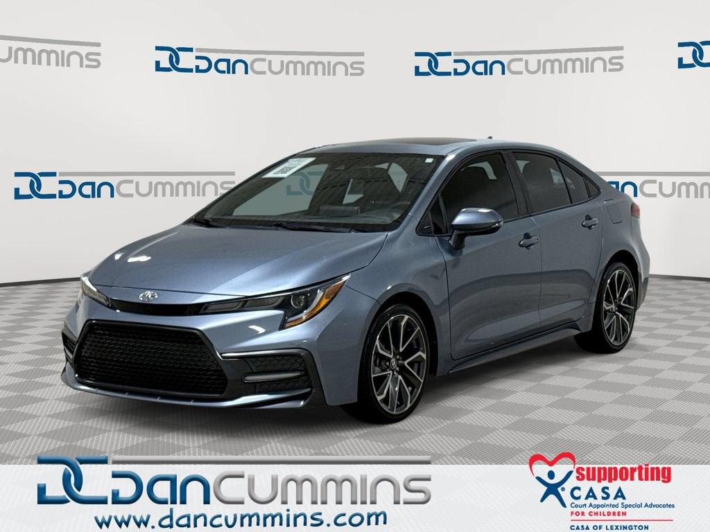 2020 Toyota Corolla XSE in Gray — front three-quarter view