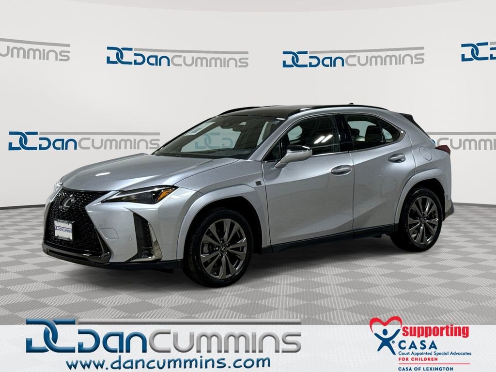 2023 Lexus UX UX 250h F SPORT Design in Silver — front three-quarter view