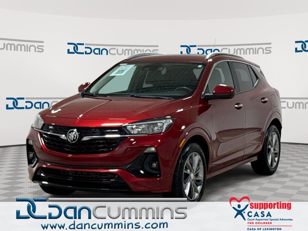 2023 Buick Encore GX Select in Cinnabar Metallic — front three-quarter view