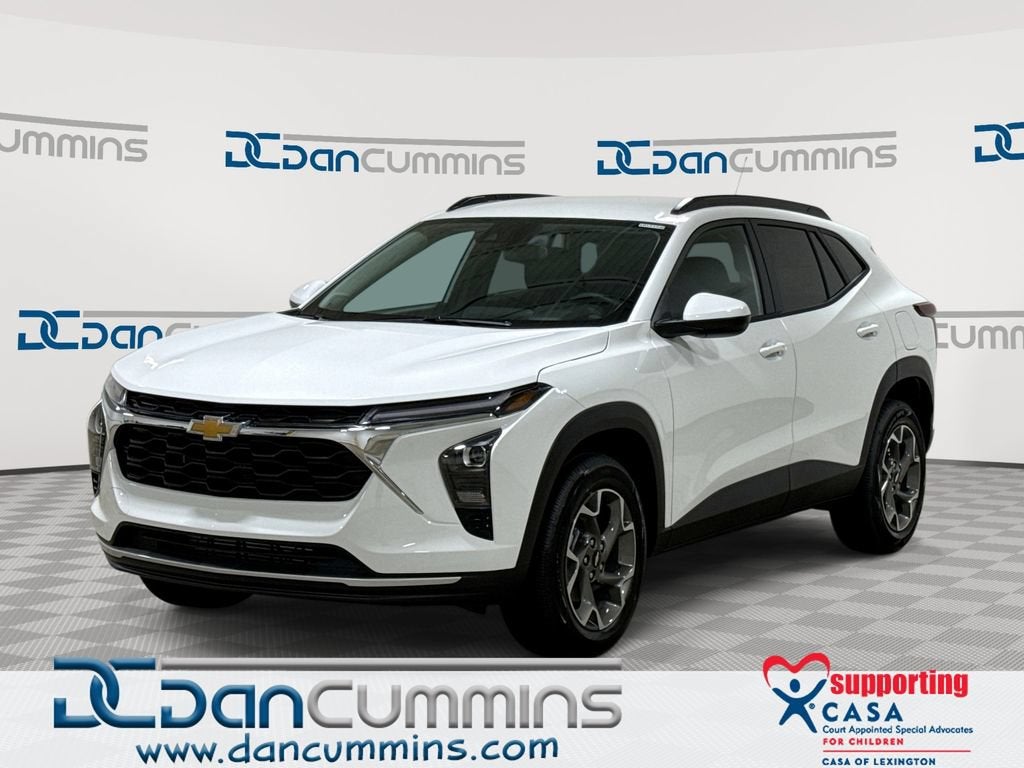 2026 Chevrolet Trax LT in Summit White — front three-quarter view