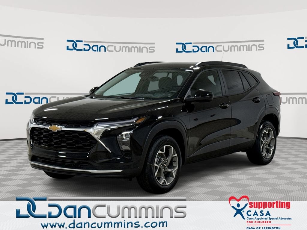 2026 Chevrolet Trax LT in Mosaic Black Metallic — front three-quarter view