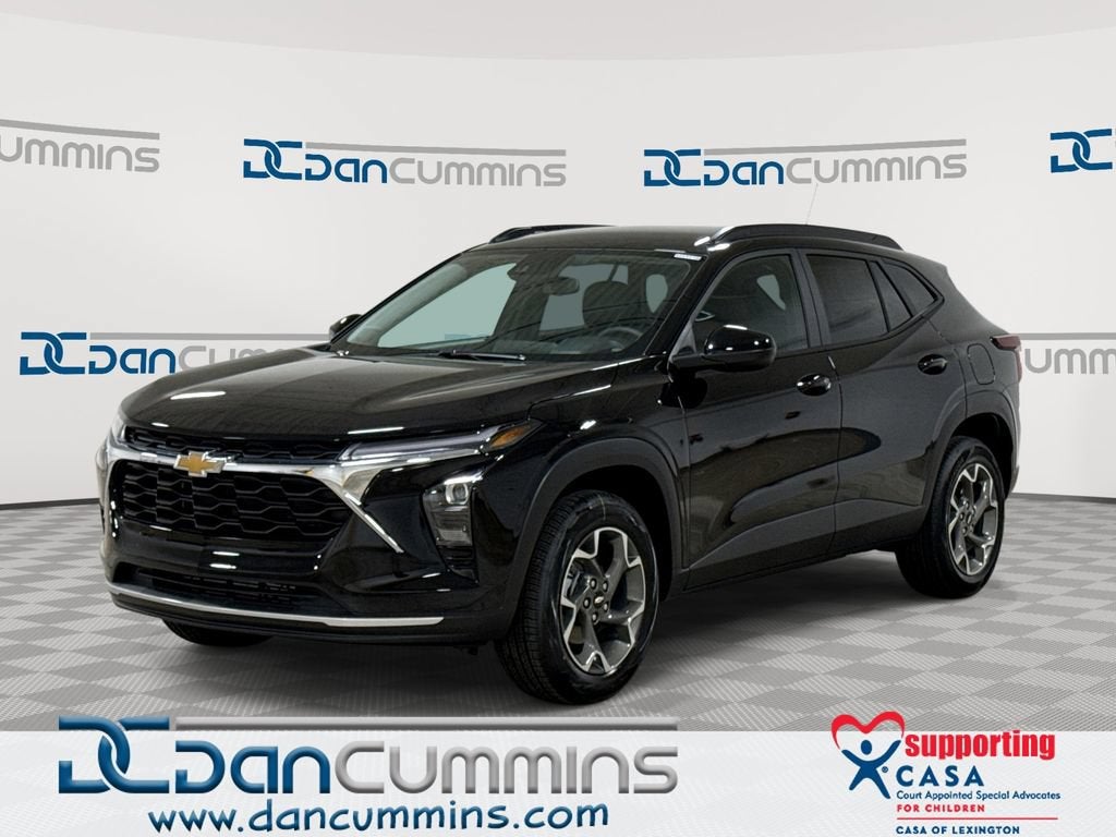 2026 Chevrolet Trax LT in Mosaic Black Metallic — front three-quarter view