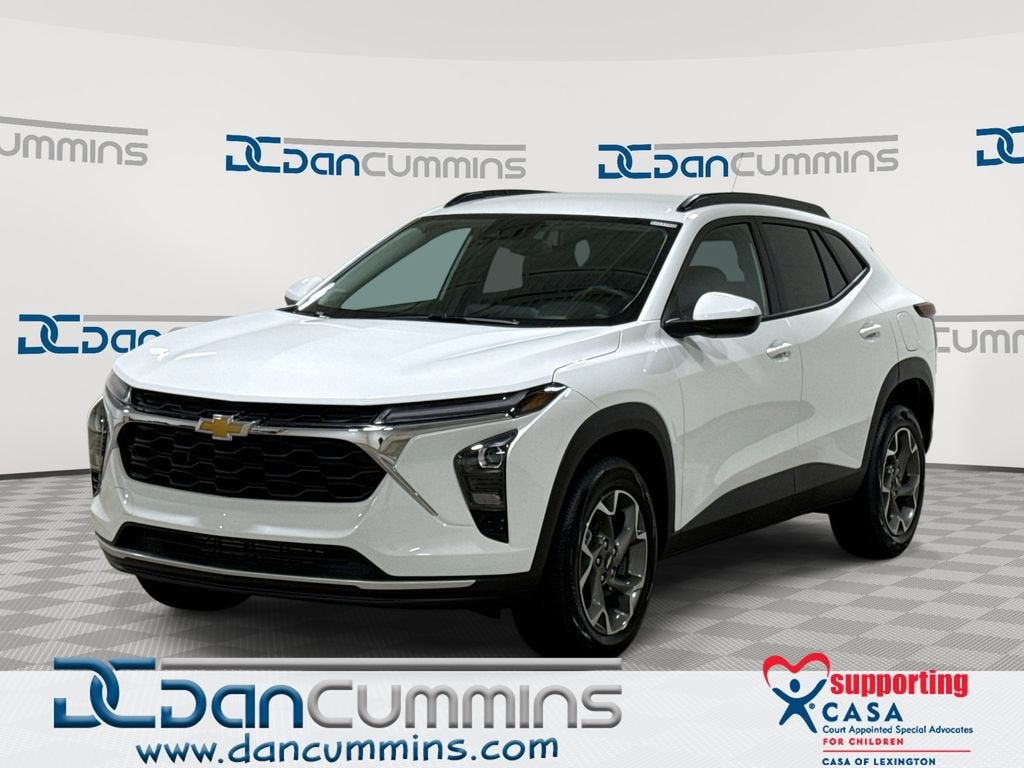 2026 Chevrolet Trax LT in Summit White — front three-quarter view
